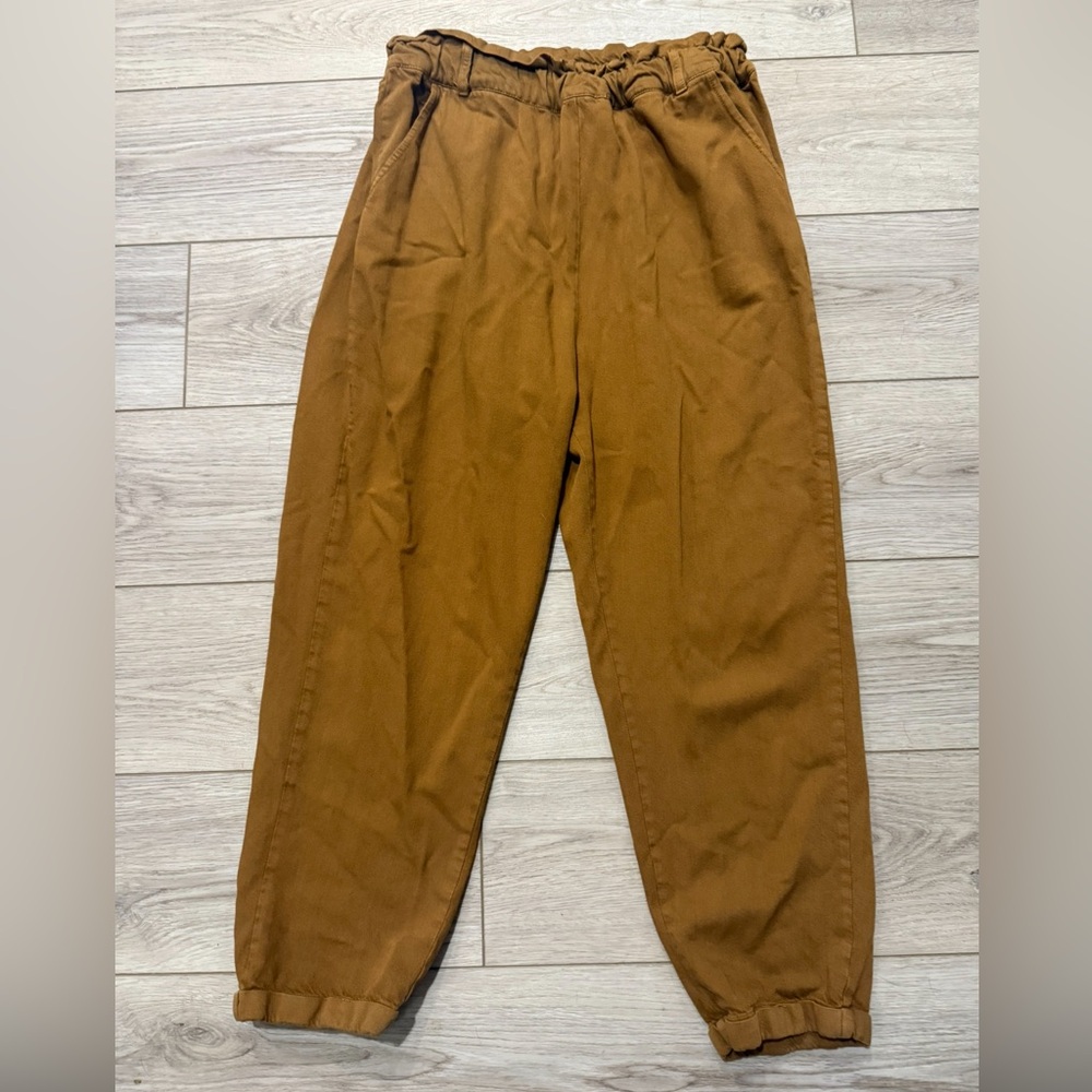 Women's Brown Paperbag Pants